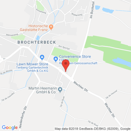 Standort der Tankstelle: Raiffeisen Tankstelle in 49545, Tecklenburg-Brochterbeck