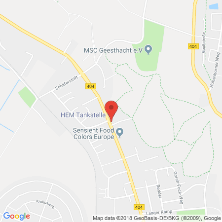 Position der Autogas-Tankstelle: HEM Tankstelle in 21502, Geesthacht