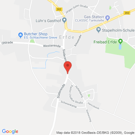 Standort der Autogas Tankstelle: Freie Tankstelle Wulff in 24803, Erfde