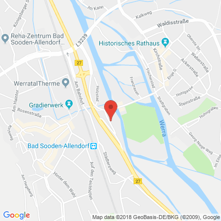 Standort der Autogas Tankstelle: Esso-Station Gottsleben-Kühnl in 37242, Bad Soden-Allendorf