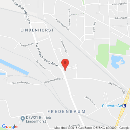 Position der Autogas-Tankstelle: GO Tankstelle in 44339, Dortmund