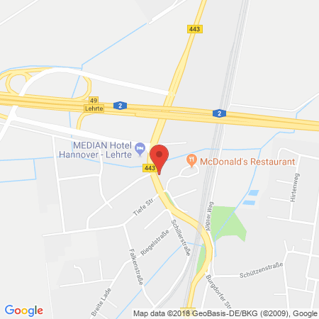Position der Autogas-Tankstelle: Shell Tankstelle in 31275, Lehrte