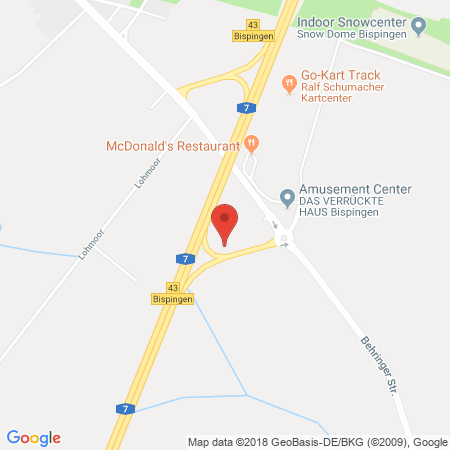 Position der Autogas-Tankstelle: Raiffeisen Centralheide Eg in 29646, Bispingen