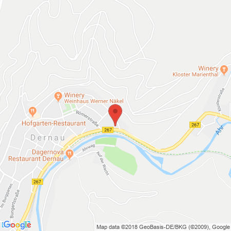Position der Autogas-Tankstelle: Esso Tankstelle in 53507, Dernau