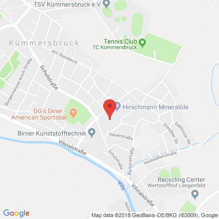 Position der Autogas-Tankstelle: Freie Tankstelle Hirschmann in 92245, Kümmersbruck
