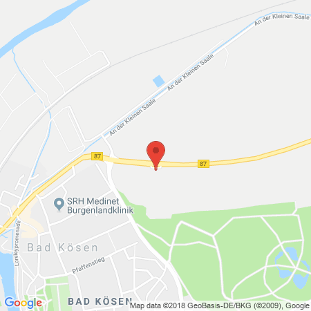Position der Autogas-Tankstelle: Total Bad Koesen in 06628, Bad Koesen