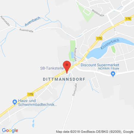 Position der Autogas-Tankstelle: Dittmannsdorf, Dorfstr..2. in 09326, Dittmannsdorf ( B.geringswalde)