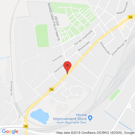 Position der Autogas-Tankstelle: AVIA Station in 65582, Diez