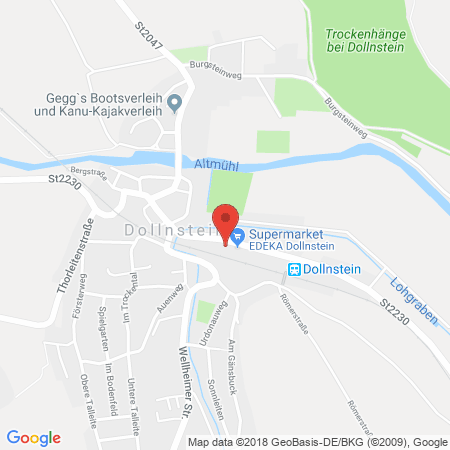 Standort der Tankstelle: AVIA Tankstelle in 91795, Dollnstein