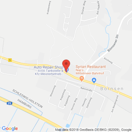 Standort der Autogas Tankstelle: AVIA Tankstelle Dieter Löding in 21039, Börnsen