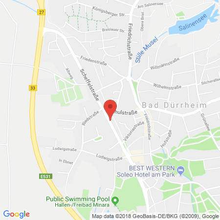 Position der Autogas-Tankstelle: Total Bad Duerrheim in 78073, Bad Duerrheim