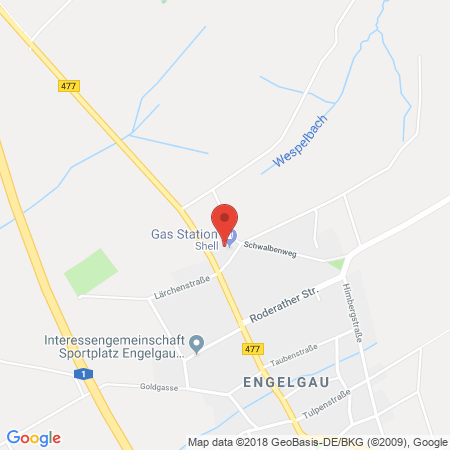 Position der Autogas-Tankstelle: Shell Tankstelle in 53947, Nettersheim