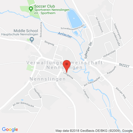 Standort der Tankstelle: Raiffeisen Tankstelle in 91790, Nennslingen