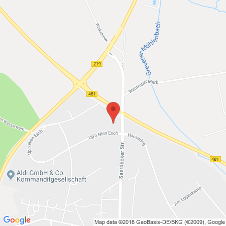 Position der Autogas-Tankstelle: Tank-center in 48268, Greven