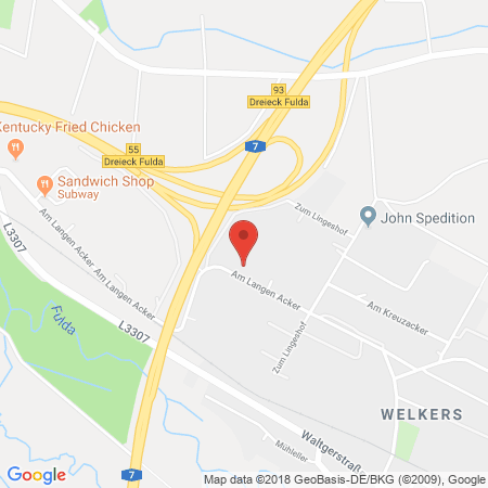 Position der Autogas-Tankstelle: Rhv Tankstelle in 36124, Eichenzell