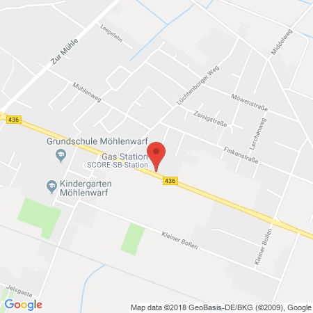 Standort der Tankstelle: SCORE Tankstelle in 26826, Weener