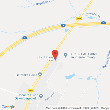 Position der Autogas-Tankstelle: Esso Tankstelle in 09661, Hainichen