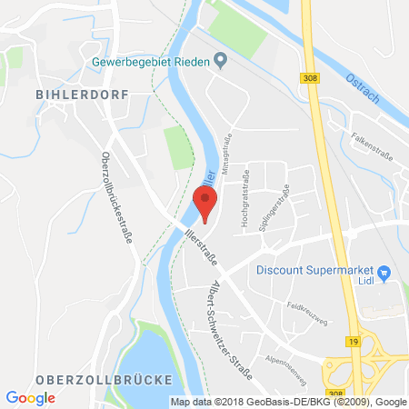 Standort der Tankstelle: SB-Tankstelle Illerpark Rieden Tankstelle in 87527, Sonthofen
