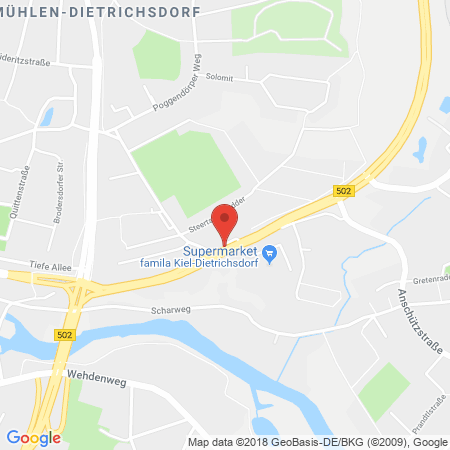 Standort der Tankstelle: FAMILA Tankstelle in 24149, Kiel