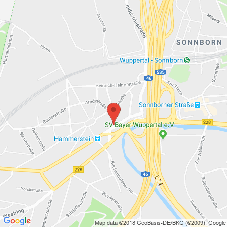 Standort der Tankstelle: Tankpoint Tankstelle in 42327, Wuppertal