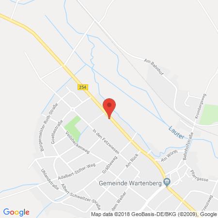 Position der Autogas-Tankstelle: Reinhard Fehl E.k. Tankstellenbetrieb in 36367, Wartenberg