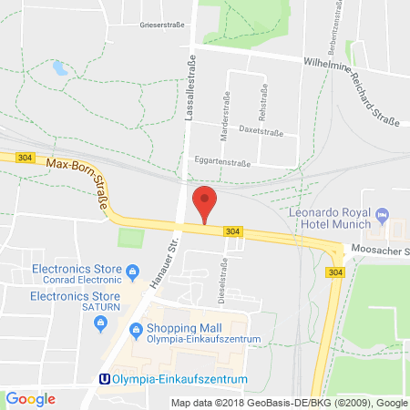 Position der Autogas-Tankstelle: Allguth Gmbh  C/o Michael Dersch in 80993, München