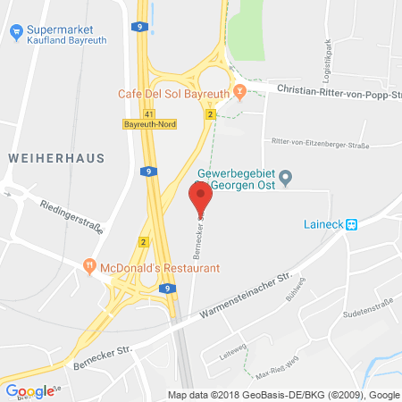 Position der Autogas-Tankstelle: H & B Trans-Logistik GmbH in 95448, Bayreuth