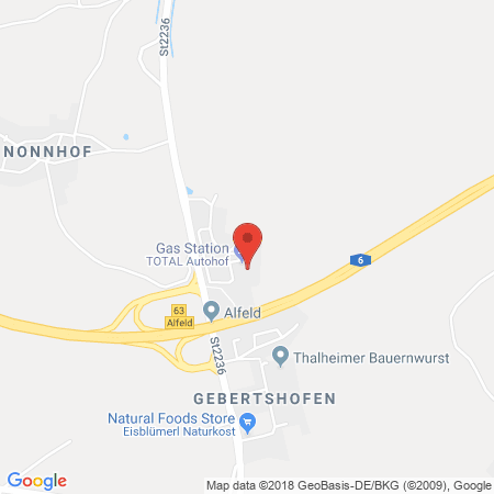 Standort der Tankstelle: TotalEnergies Tankstelle in 91236, Alfeld