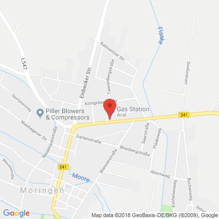 Standort der Tankstelle: ARAL Tankstelle in 37186, Moringen