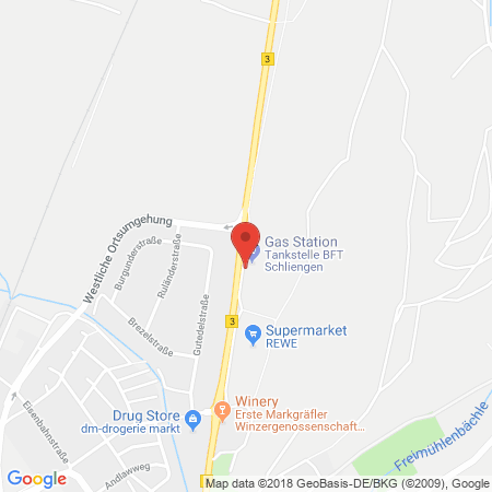 Standort der Tankstelle: BFT Tankstelle in 79418, Schliengen