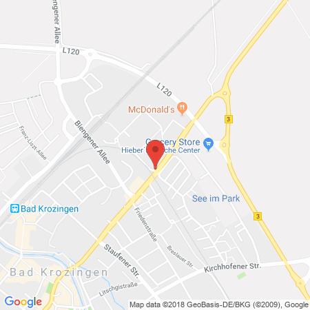 Position der Autogas-Tankstelle: Agip Tankstelle in 79189, Bad Krozingen