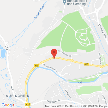 Position der Autogas-Tankstelle: Harald Lichter in 54568, Gerolstein