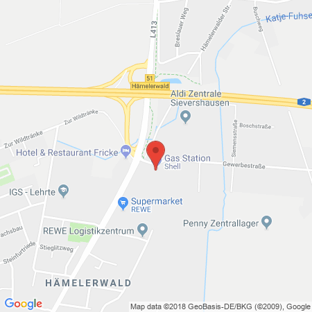 Standort der Tankstelle: Shell Tankstelle in 31275, Lehrte