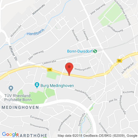 Position der Autogas-Tankstelle: JET Tankstelle in 53123, Bonn