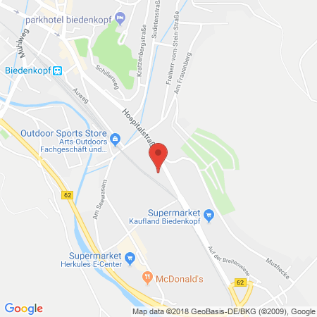 Position der Autogas-Tankstelle: JET Tankstelle in 35216, Biedenkopf