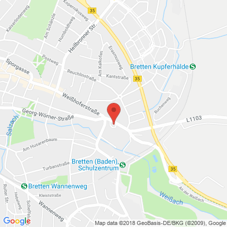 Standort der Tankstelle: Tankstelle Kassner GmbH Tankstelle in 75015, Bretten