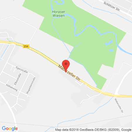 Position der Autogas-Tankstelle: JET Tankstelle in 36041, Fulda