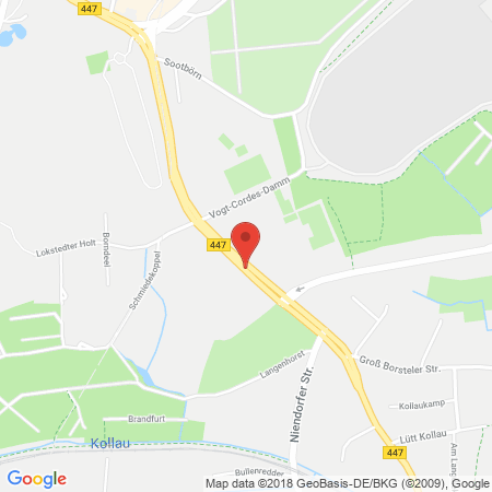 Position der Autogas-Tankstelle: HEM-Tankstelle in 22453, Hamburg