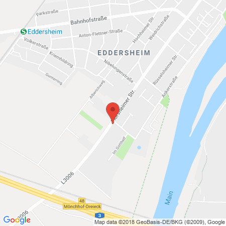 Position der Autogas-Tankstelle: AVIA Tankstelle in 65795, Hattersheim-eddersheim