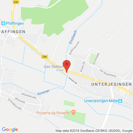 Position der Autogas-Tankstelle: Esso Tankstelle in 72070, Tuebingen