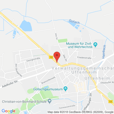 Standort der Tankstelle: ARAL Tankstelle in 97215, Uffenheim