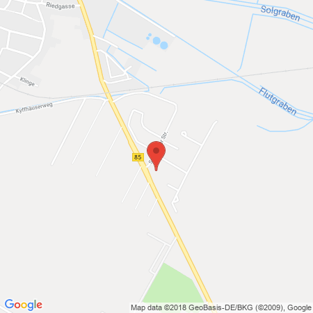 Position der Autogas-Tankstelle: Rwg Ts Bad Frankenhausen in 06567, Bad Frankenhausen