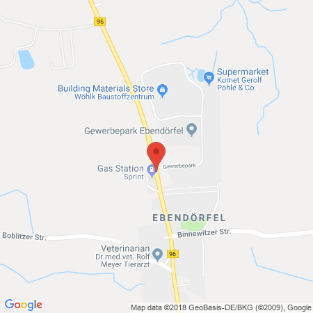 Position der Autogas-Tankstelle: Sprint Tankstelle in 02692, Ebendoerfel