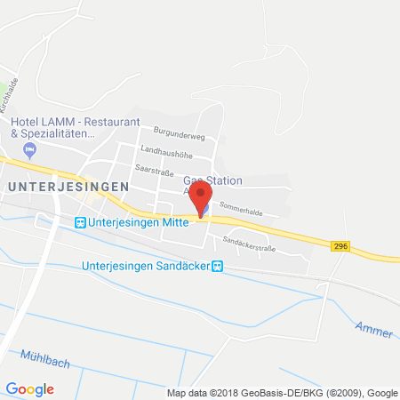 Position der Autogas-Tankstelle: Aral Tankstelle in 72070, Tübingen