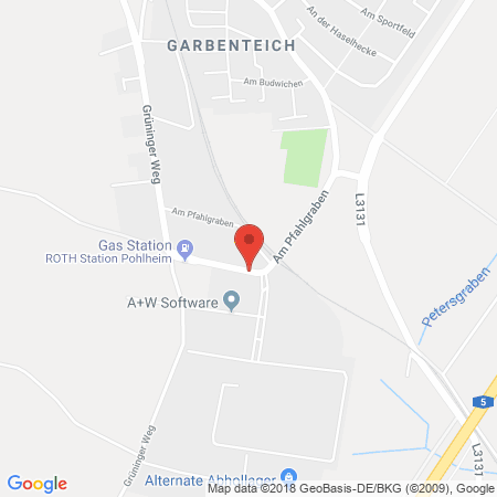 Standort der Autogas Tankstelle: Adolf Roth - Automatentankstelle in 35415, Pohlheim-Garbenteich