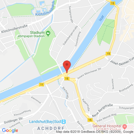 Standort der Tankstelle: Agip Tankstelle in 84036, Landshut