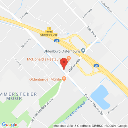 Standort der Autogas Tankstelle: AVIA Service-Station Thomas Herrlich in 26135, Oldenburg-Tweelbäke