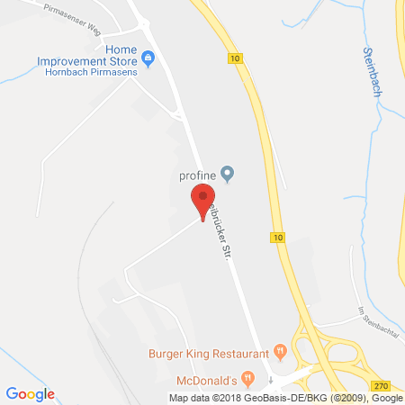 Position der Autogas-Tankstelle: Pirmasens in 66954, Pirmasens