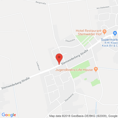 Position der Autogas-Tankstelle: AVIA Tankstelle in 32351, Stemwede