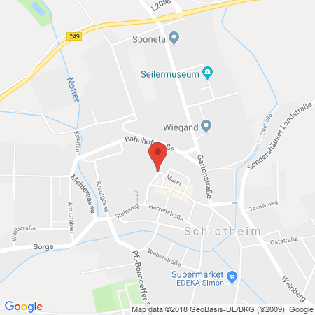 Position der Autogas-Tankstelle: Avex Schlotheim in 99994, Schlotheim